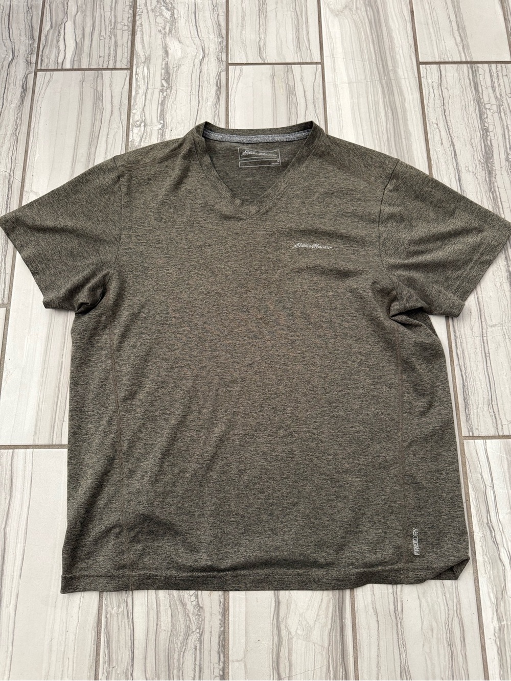 Eddie Bauer polyester shirt. EUC like new